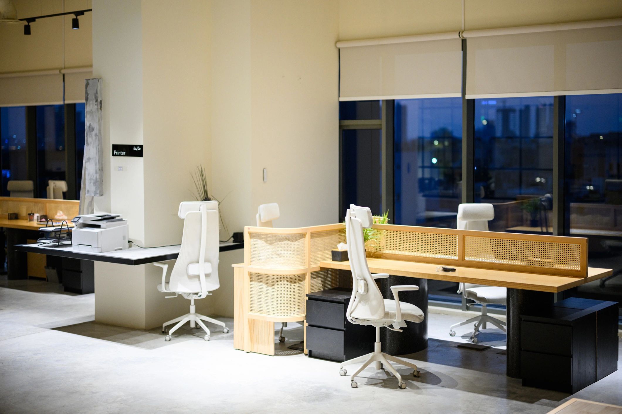 Modern premium office interior representing a refined advisory environment